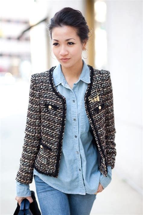 colorare tweed chanel|giacca stile chanel.